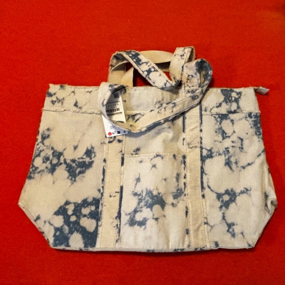Zara tie dye acid wash denim maxi tote bag NWT - Picture 3 of 11